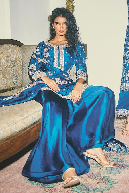 Anushree Reddy Embroidered Kurta Sharara Set 