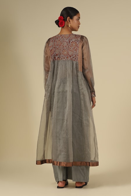 LATHA PUTTANNA Kalamkari Embroidered Kurta Set 