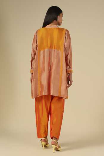 LATHA PUTTANNA Two Tone Kurta Set 