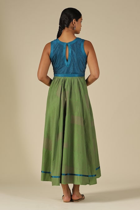 LATHA PUTTANNA Contrast Bodice Dress 