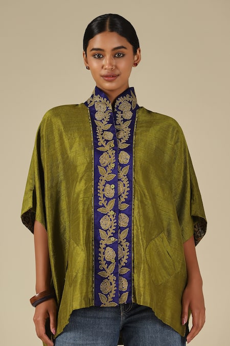 LATHA PUTTANNA Thread Embroidered Top 