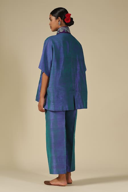 LATHA PUTTANNA Placket Embroiered Top 