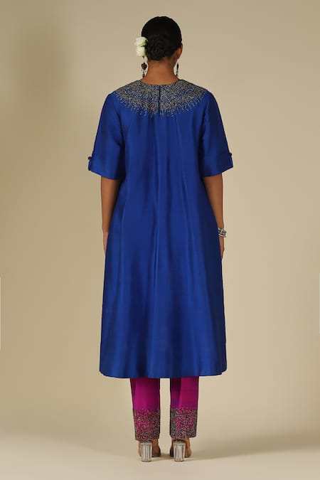 LATHA PUTTANNA Beaded Embellishment Kurta Set 