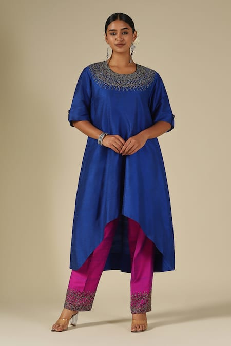 LATHA PUTTANNA Beaded Embellishment Kurta Set 