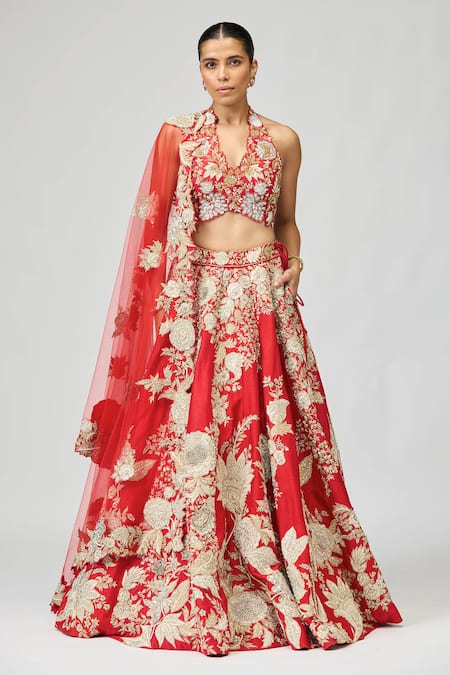 Varun Bahl Dori Embroidered Lehenga Set 