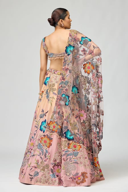 Varun Bahl Thread Embroidered Lehenga Set 