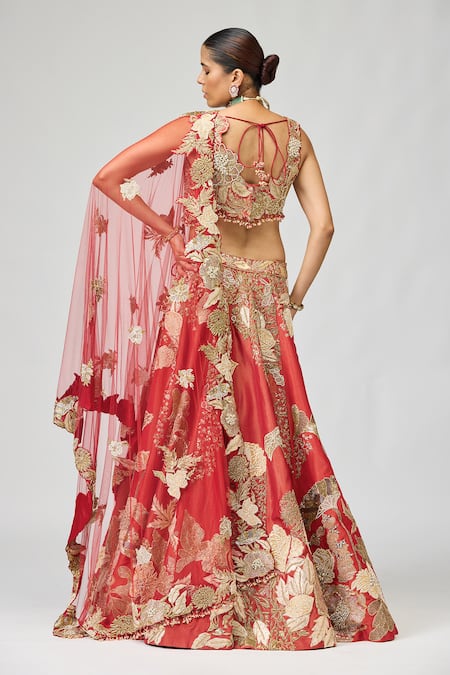 Varun Bahl Zari Embroidered Bridal Lehenga Set 