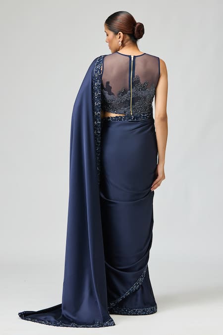 Varun Bahl Embellished Saree With Blouse 