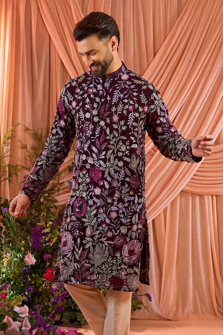 Kasbah Floral Embroidered Kurta  
