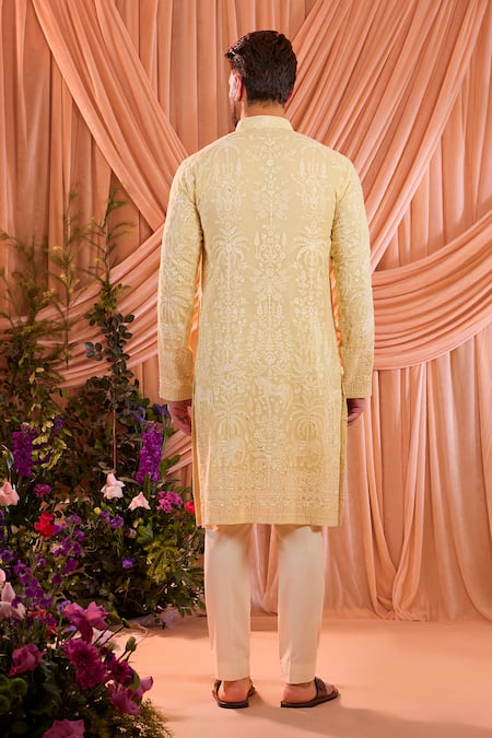 Kasbah Tonal Work Georgette Kurta 