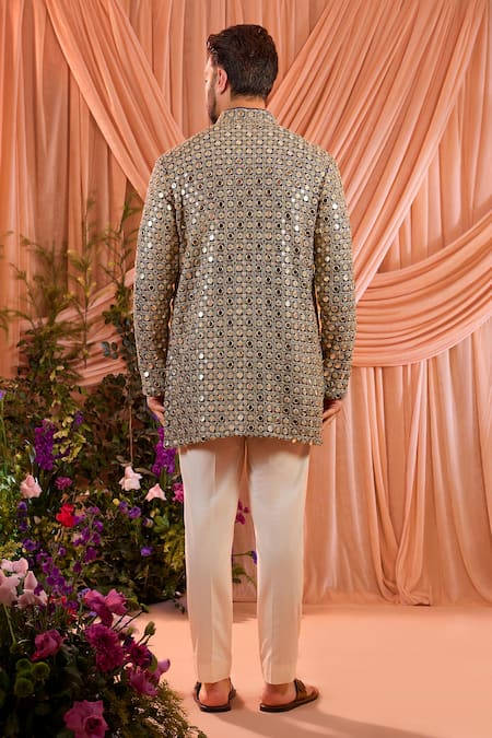 Kasbah Mirror Work Georgette Kurta 