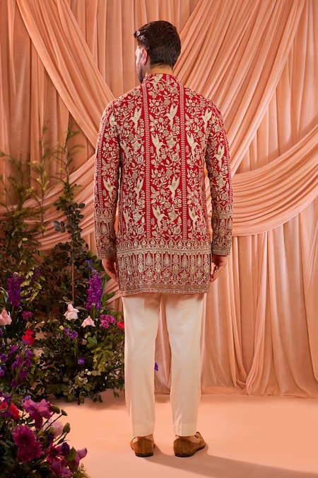 Kasbah Birds Embroidered Short Kurta  
