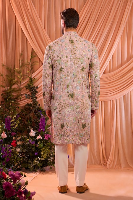 Kasbah Sequined Embroidered Georgette Kurta  