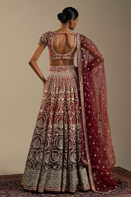 Cedar & Pine Tuscany Embroidered Lehenga Set