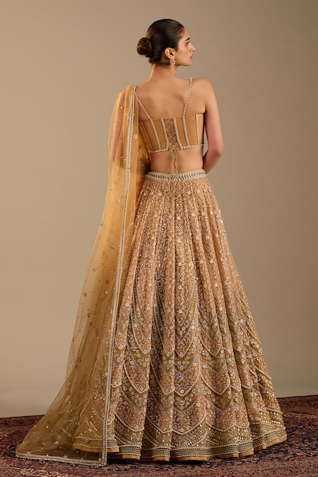 Cedar & Pine Genoa Embroidered Lehenga Set