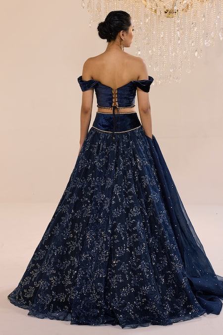 Cedar & Pine Nicole Embroidered Lehenga Set