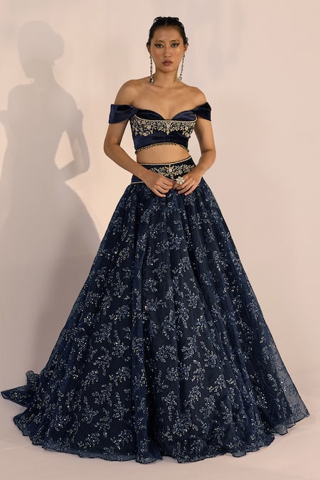 Cedar & Pine Nicole Embroidered Lehenga Set