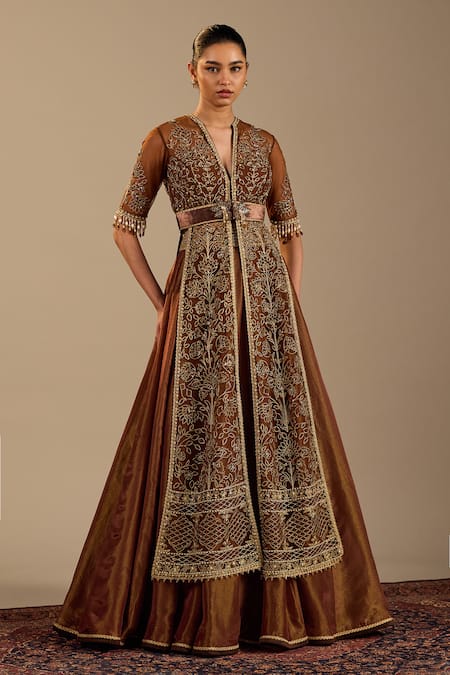 Cedar & Pine Sienna Embroidered Jacket & Skirt Set 