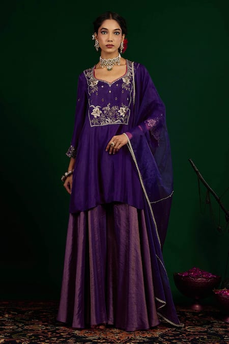 Omana By Ranjana Bothra Misbah Embroidered Kurta Set 