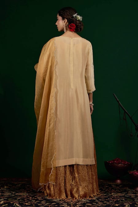 Omana By Ranjana Bothra Chand Embroidered Kurta & Dress Set 