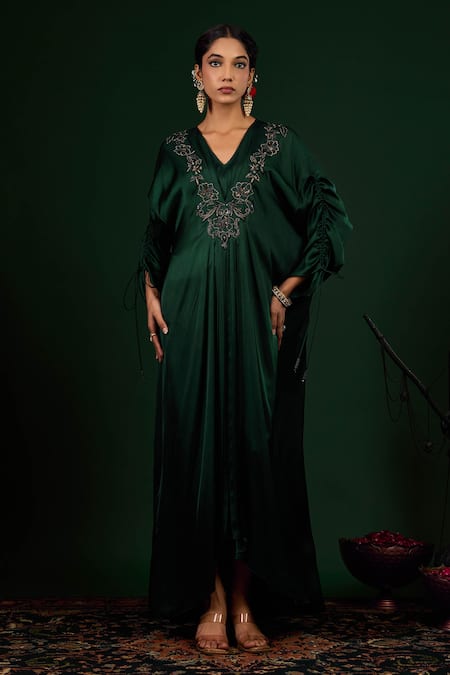Omana By Ranjana Bothra Mehnoor Embroidered Kaftan 