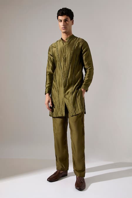 Son Of A Noble Snob Hayden Chanderi Kurta Set 