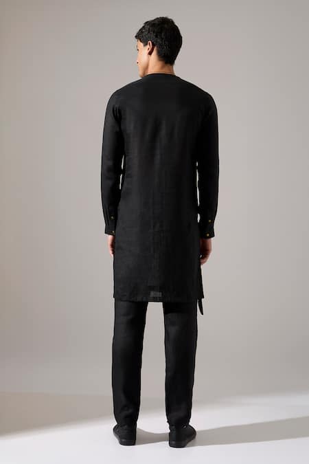 Son Of A Noble Snob Austin Linen Kurta Set 