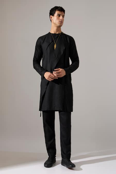 Son Of A Noble Snob Austin Linen Kurta Set 