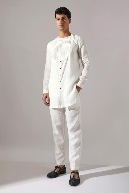 Son Of A Noble Snob Derek Linen Kurta Set 