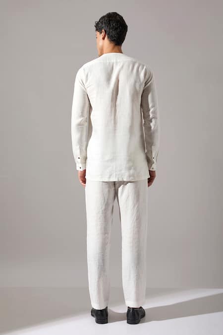 Son Of A Noble Snob Derek Linen Kurta Set 