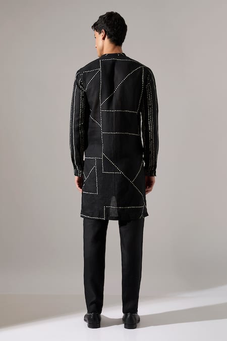 Son Of A Noble Snob Caivs Riplee Linen Kurta & Pant Set 