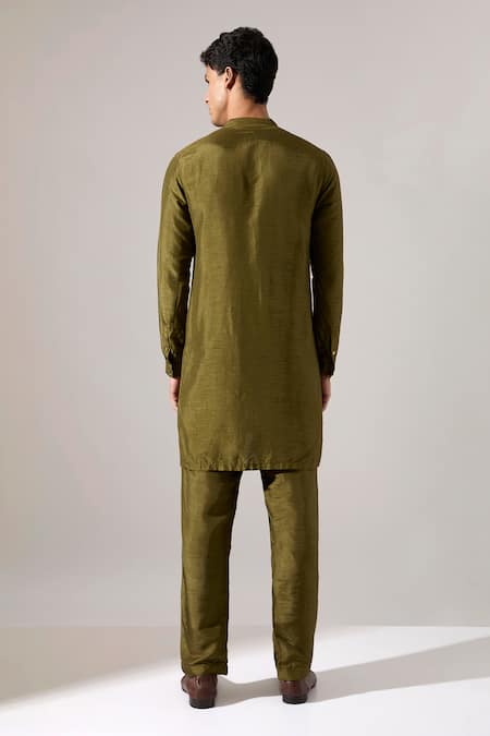 Son Of A Noble Snob Caivs Raw Silk Kurta Set 