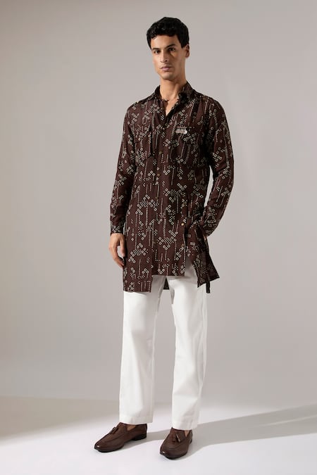 Son Of A Noble Snob Cyrus Plus Minus Kurta Set 