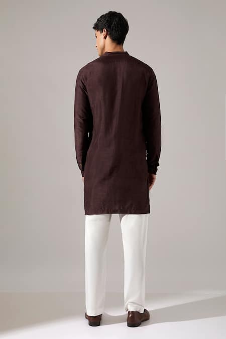 Son Of A Noble Snob Pedro Hand Embroidered Kurta Set 