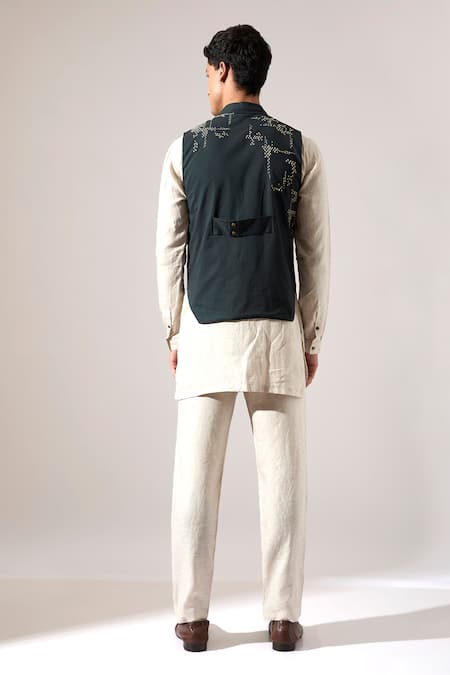 Son Of A Noble Snob Squad Embroidered Bundi Set 