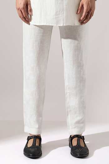 Shop_Son Of A Noble Snob_Pink Cotton, Linen Piping Windmill Sleeveless Bundi Set _Online_at_Aza_Fashions