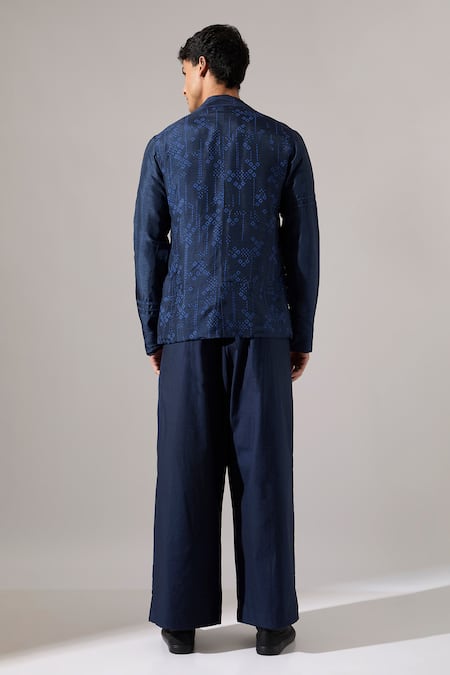 Son Of A Noble Snob Sunny Raw Silk Blazer Pant Set 