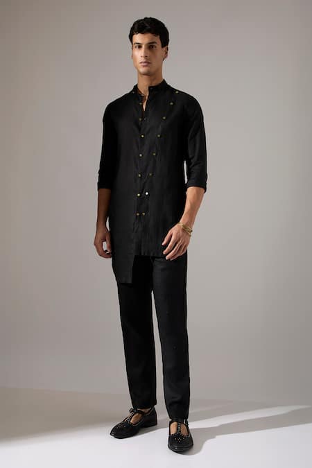 Son Of A Noble Snob Jack Linen Kurta & Pant Set 