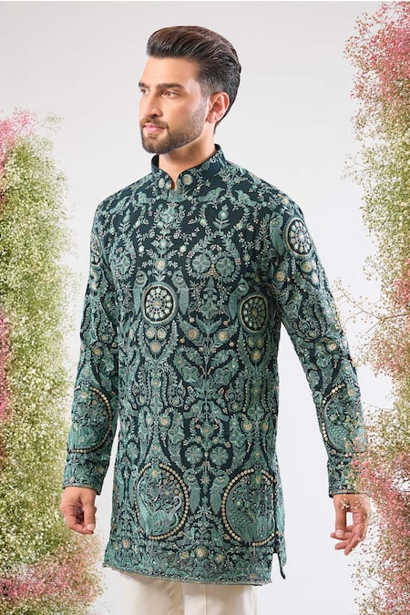 Kasbah Thread Work Georgette Kurta 