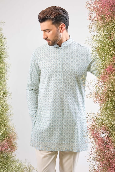 Kasbah Chikankari Short Georgette Kurta 