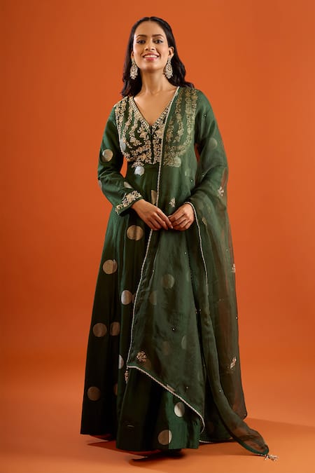Shyam Narayan Prasad Embroidered Anarkali Set 
