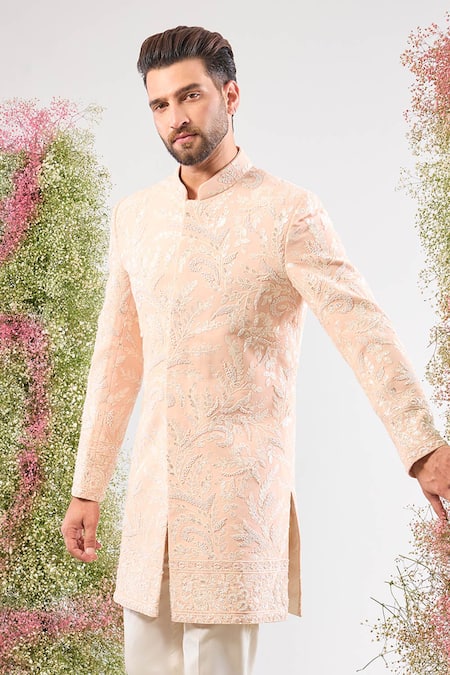 Kasbah Floral Embroidered Sherwani Jacket 