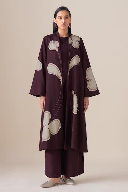 Ampm Mazira Long Jacket & Palazzo Set 