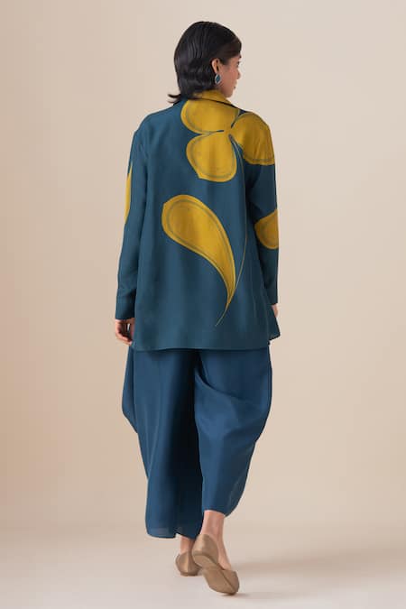 Ampm Arin Filigree Habutai Silk Shirt 