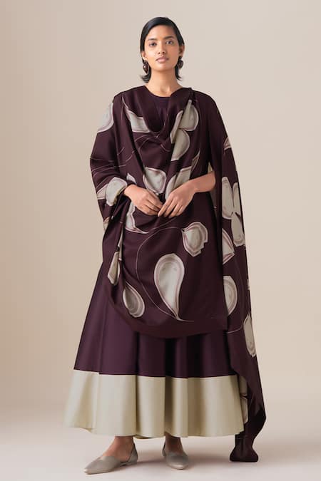 Ampm Omira Chanderi Anarkali Pant Set 