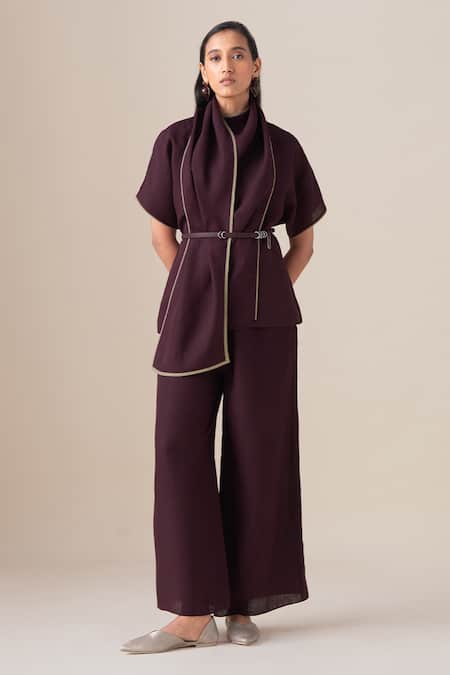 Ampm Dilnami Linen Top & Palazzo Set 