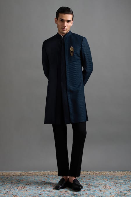 Gargee Designers Vansh Woven Sherwani Jacket Set 