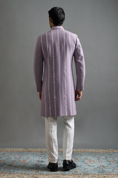 Gargee Designers Tarang Embroidered Panelled Sherwani Set 