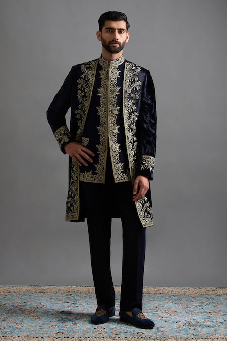 Gargee Designers Viraasat Embroidered Sherwani Jacket Set 