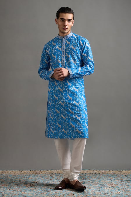 Gargee Designers Neel Vistaar Chanderi Kurta Set 